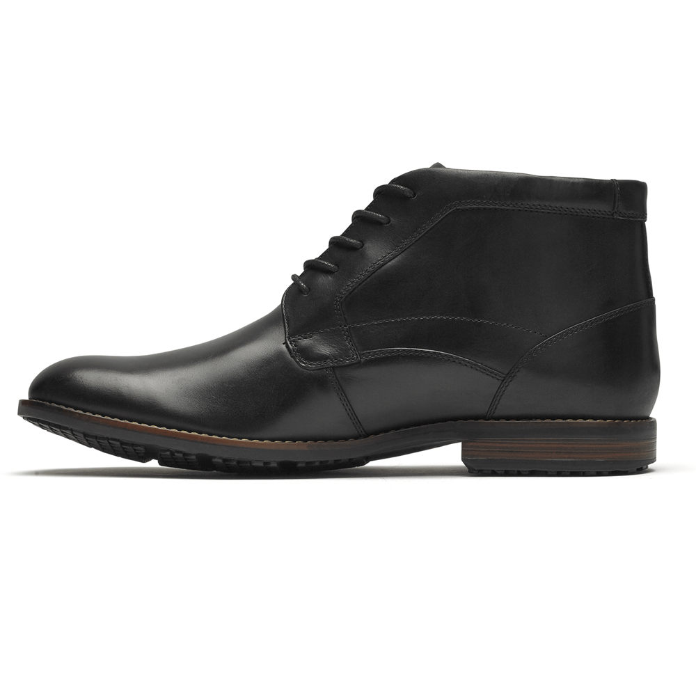 Rockport Singapore Mens Boots - Dustyn Chukka Black - RK0924158